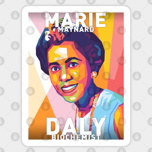 Marie Maynard Daly Sticker by Shecience